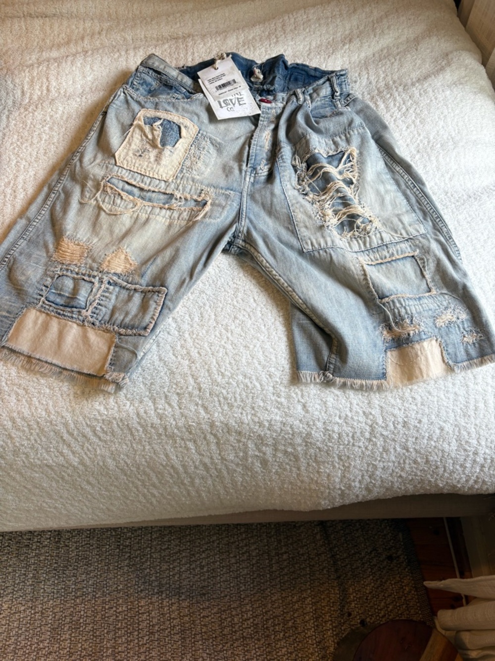 Magnolia Pearl 037 Cotton Miner Denim shorts - Picture 2 of 6